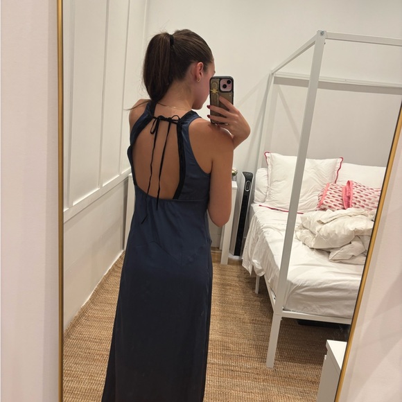 NWT Loveshackfancy Mazarin DRESS in Midnight - Picture 3 of 3